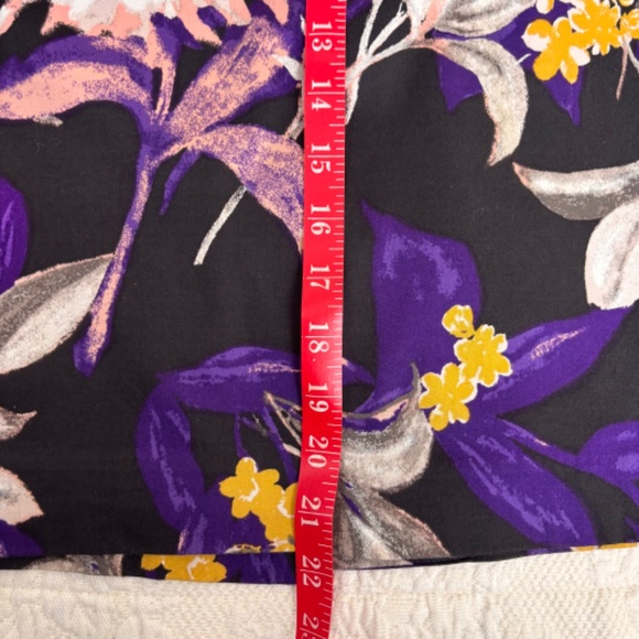 Ann Taylor Skirt Purple Floral Skirt - Picture 4 of 5
